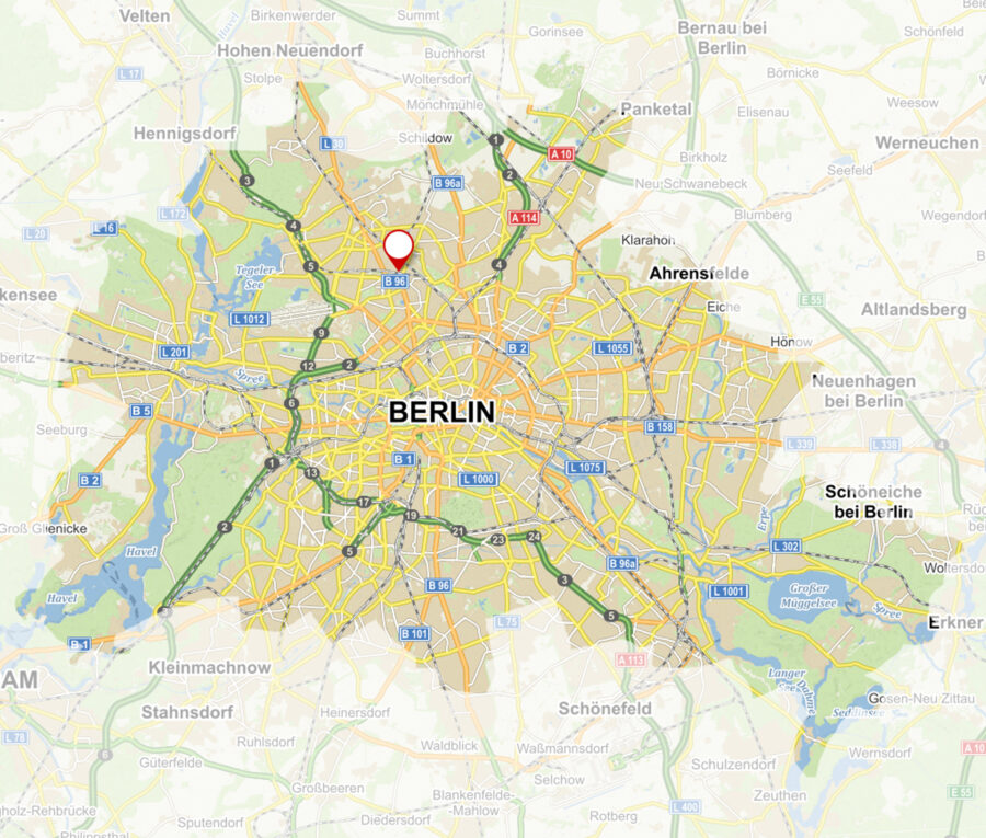 Bürofläche in Berlin-Reinickendorf - ruhige Lage im Berliner Norden - Makrolage
